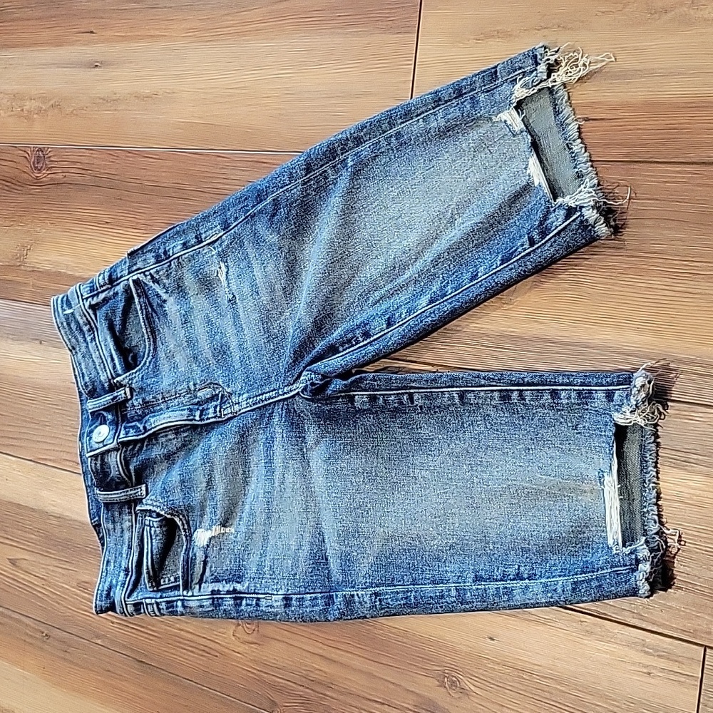 American eagle super hi rise biker Jean shorts
